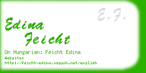 edina feicht business card